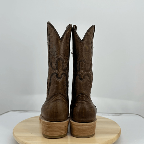 Corral Men's 10 D Brown Embroidered Narrow Square Toe Boots A4229 - Picture 16 of 16